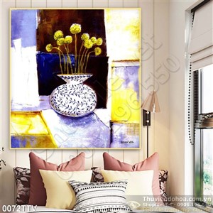 Tranh tĩnh vật hoa quả sơn dầu