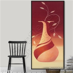 Tranh tĩnh vật hoa quả sơn dầu treo tường phòng khách