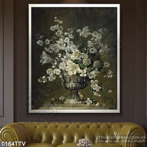 Tranh tĩnh vật hoa quả sơn dầu trang trí phòng ăn đẹp