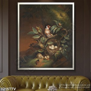 Tranh tĩnh vật hoa quả sơn dầu trang trí treo tường