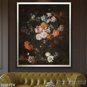 Tranh tĩnh vật hoa quả sơn dầu đẹp