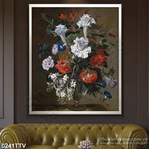 Tranh tĩnh vật hoa quả sơn dầu nghệ thuật