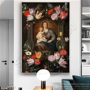 Tranh tĩnh vật hoa quả sơn dầu trang trí nội thất