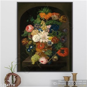 Tranh tĩnh vật hoa quả sơn dầu nghệ thuật