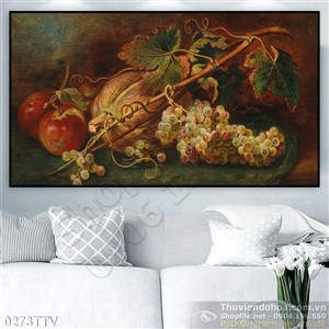 Tranh tĩnh vật hoa quả sơn dầu nghệ thuật
