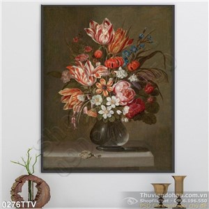Tranh tĩnh vật hoa quả sơn dầu nghệ thuật