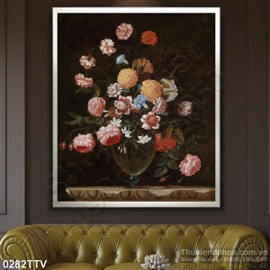 Tranh tĩnh vật hoa quả sơn dầu nghệ thuật đẹp