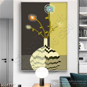 Tranh tĩnh vật hoa quả sơn dầu nghệ thuật hiện đại