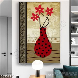 Tranh tĩnh vật hoa quả sơn dầu treo tường độc đáo