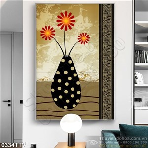 Tranh tĩnh vật hoa quả sơn dầu hiện đại