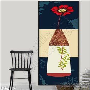 Tranh tĩnh vật hoa quả sơn dầu hiện đại