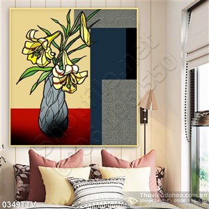 Tranh tĩnh vật hoa quả sơn dầu hiện đại