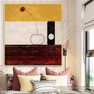 Tranh tĩnh vật hoa quả sơn dầu hiện đại