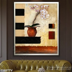 Tranh tĩnh vật hoa quả sơn dầu nghệ thuật hiện đại