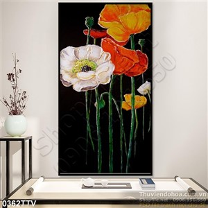 Tranh tĩnh vật hoa quả sơn dầu nghệ thuật treo tường