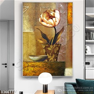 Tranh tĩnh vật hoa quả sơn dầu nghệ thuật hiện đại