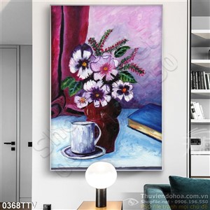 Tranh tĩnh vật hoa quả sơn dầu nghệ thuật