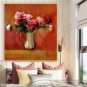 Tranh tĩnh vật hoa quả sơn dầu đẹp