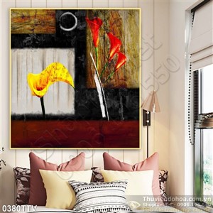 Tranh tĩnh vật hoa quả sơn dầu nghệ thuật treo tường