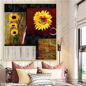 Tranh tĩnh vật hoa quả sơn dầu trang trí tường