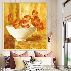 Tranh tĩnh vật hoa quả sơn dầu độc đáo