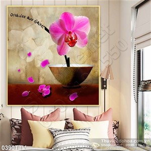 Tranh tĩnh vật hoa quả sơn dầu trang trí phòng ăn