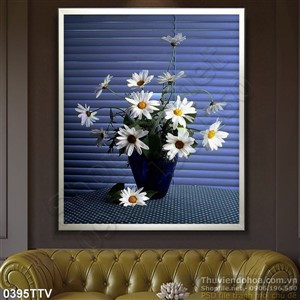 Tranh tĩnh vật hoa quả sơn dầu trang trí phòng ngủ