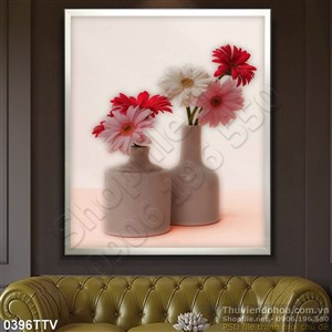 Tranh tĩnh vật hoa quả sơn dầu treo tường hiện đại