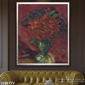 Tranh tĩnh vật hoa quả sơn dầu treo tường đẹp