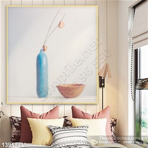 Tranh tĩnh vật hoa quả sơn dầu treo tường phòng bếp