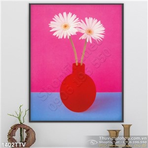 Tranh tĩnh vật hoa quả sơn dầu treo tường