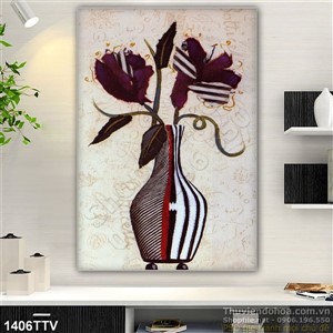 Tranh tĩnh vật hoa quả sơn dầu đẹp trang trí