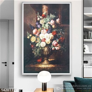 Tranh tĩnh vật hoa quả sơn dầu Châu Âu