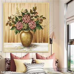 Tranh tĩnh vật hoa quả sơn dầu treo tường đẹp