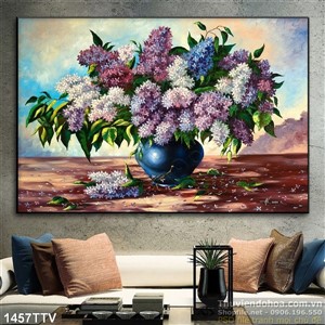 Tranh tĩnh vật hoa quả sơn dầu trang trí