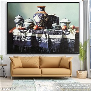 Tranh tĩnh vật hoa quả sơn dầu nghệ thuật