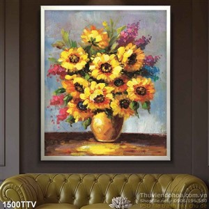 Tranh tĩnh vật hoa quả sơn dầu nghệ thuật Châu Âu