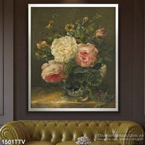 Tranh tĩnh vật hoa quả sơn dầu trang trí