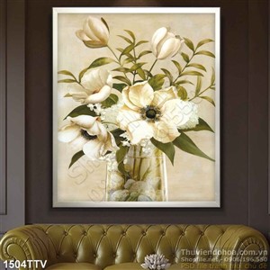 Tranh tĩnh vật hoa quả sơn dầu trang trí