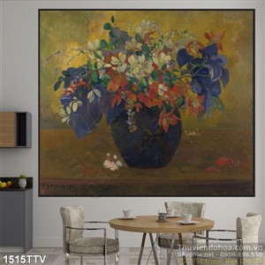 Tranh tĩnh vật hoa quả sơn dầu nghệ thuật treo tường