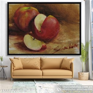 Tranh tĩnh vật hoa quả sơn dầu đặc sắc trang trí bếp
