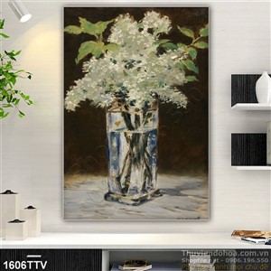 Tranh tĩnh vật hoa quả sơn dầu trang trí phòng ăn