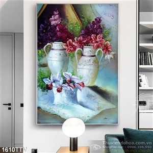 Tranh tĩnh vật hoa quả sơn dầu nghệ thuật