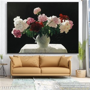 Tranh tĩnh vật hoa quả sơn dầu trang trí