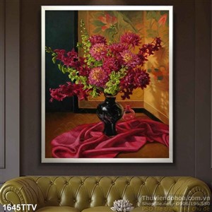 Tranh tĩnh vật hoa quả sơn dầu Châu Âu