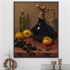 Tranh tĩnh vật hoa quả sơn dầu nghệ thuật