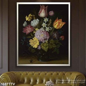 Tranh tĩnh vật hoa quả sơn dầu độc đáo