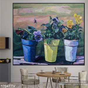 Tranh tĩnh vật hoa quả sơn dầu nghệ thuật