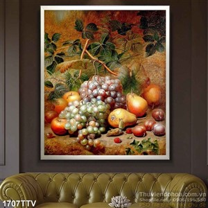 Tranh tĩnh vật hoa quả sơn dầu nghệ thuật