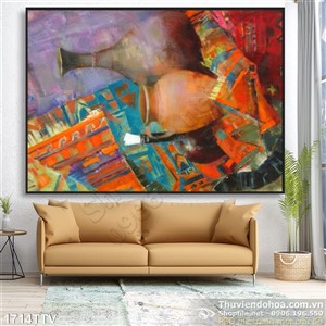 Tranh tĩnh vật hoa quả sơn dầu